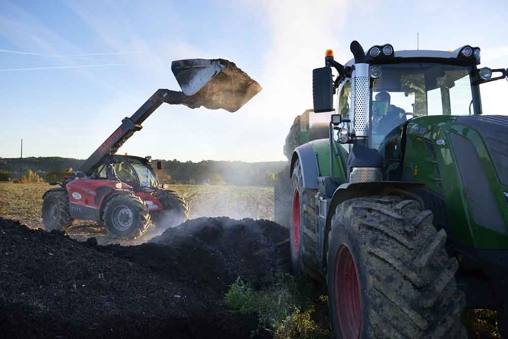 Transport du compost bio