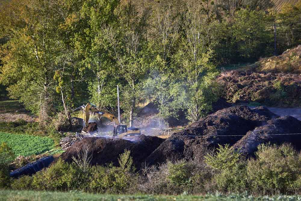 Fabrication de compost en grande quantité